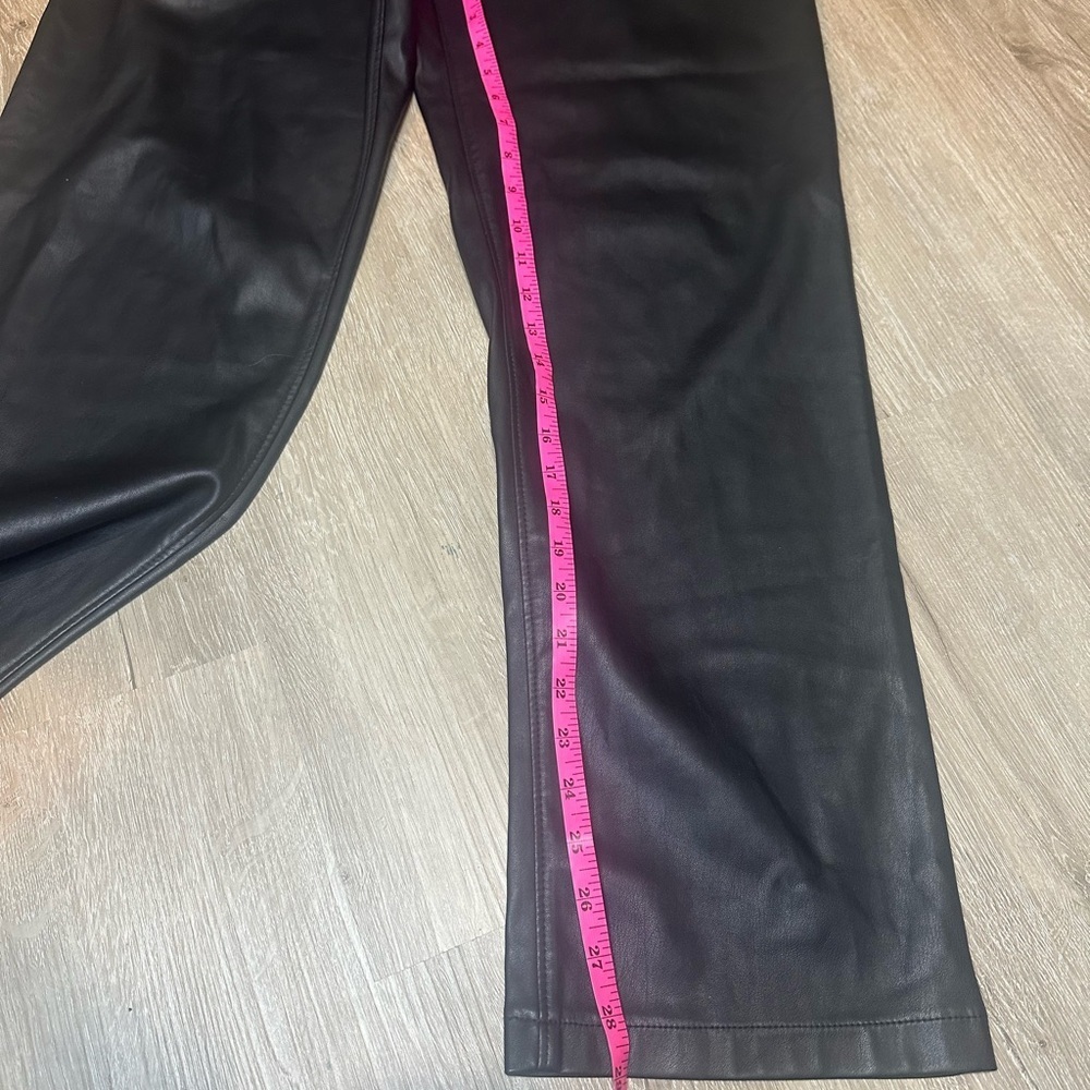 Hollister Women’s Black Faux Leather Pants size 9R ❤️🔥 - Picture 6 of 6
